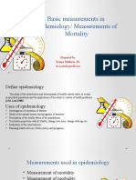 Basic Measurements in Epidemiology