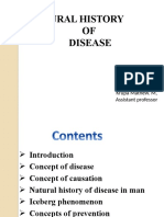 Natural History OF Disease: Prepared by Krupa Mathew. M, Assistant Professor