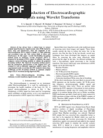 Noise Reduction of Electrocardiographic Signals Using Wavelet Transforms