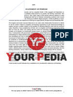 Statement of Purpose: Pedia Education Sops
