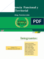 Competencia Funcional y Territorial