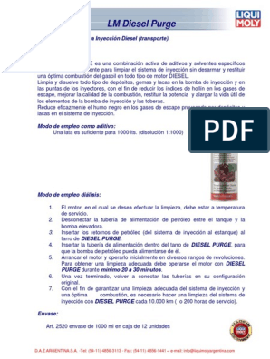 Limpiador de sistema de inyección diesel: Restaurando la potencia y  reduciendo el humo negro