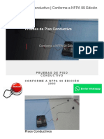 Pruebas de Piso Conductivo Conforme A NFPA 99 Edicion 2005 Dwppon Post Glover Documento Inteligente