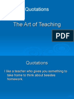 Quotations: The Art of Teaching