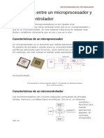 Diferencias Entre Un Microprocesador y Un Microcontrolador