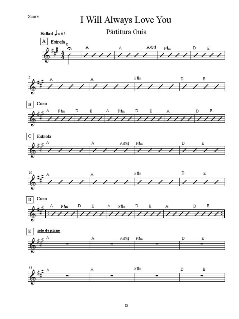 I Will Always Love You | PDF