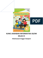 Kunci Jawaban Informatika SD Kelas 6