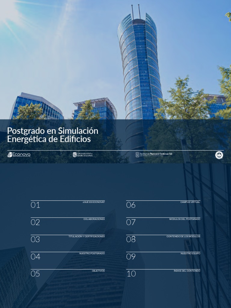 Postgrado en Simulacion Energetica de Edificios | PDF | Autodesk Revit ...