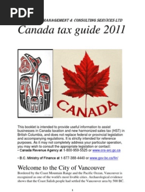 taxes in Canada-Final 2011