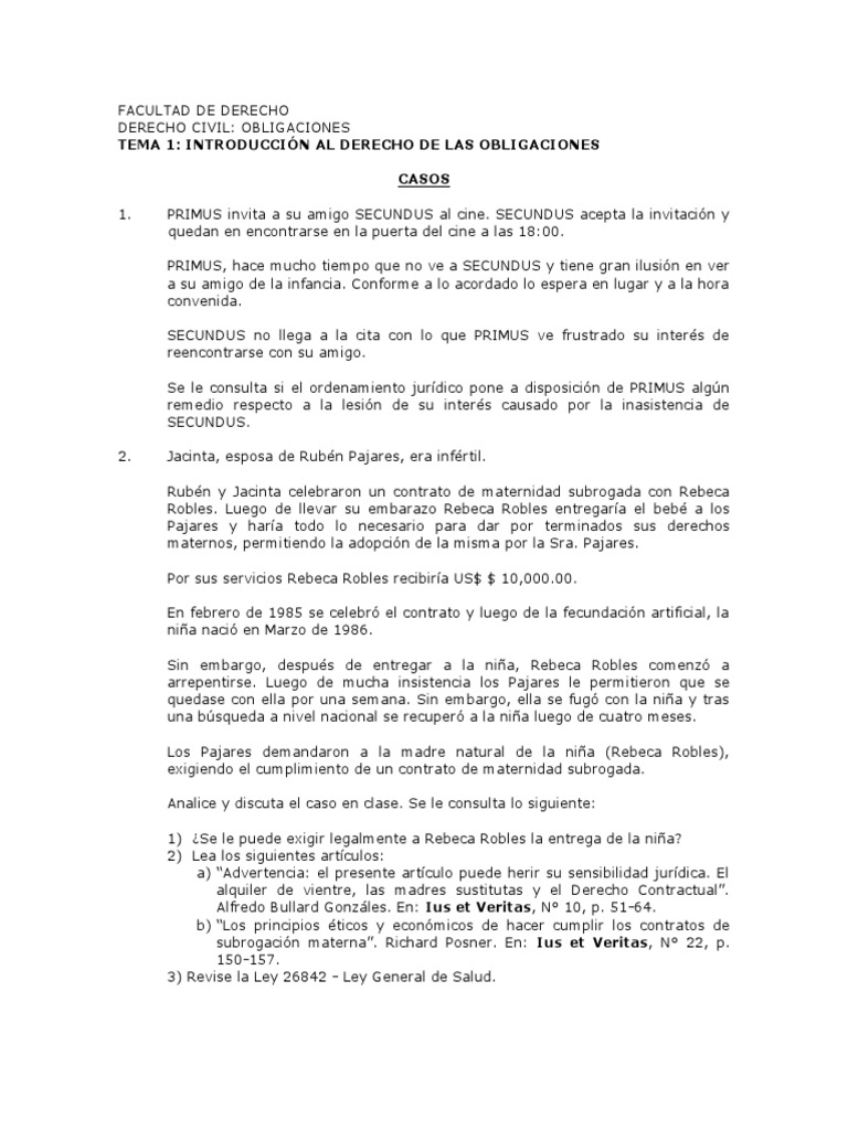 Introducción al Derecho de las Obligaciones | PDF | Matrimonio | Justicia