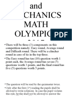 GUIDELINES and MECHANICS MATH OLYMPICS 2017