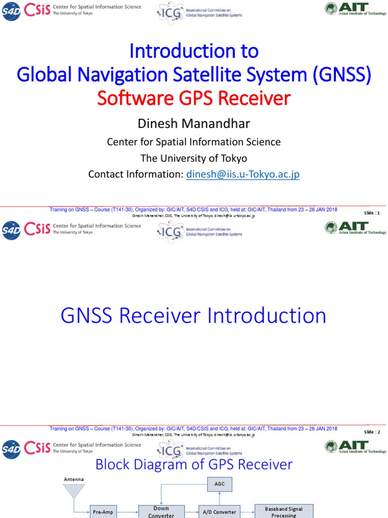 Introduction To Global Navigation Satellite System (GNSS) : Software ...