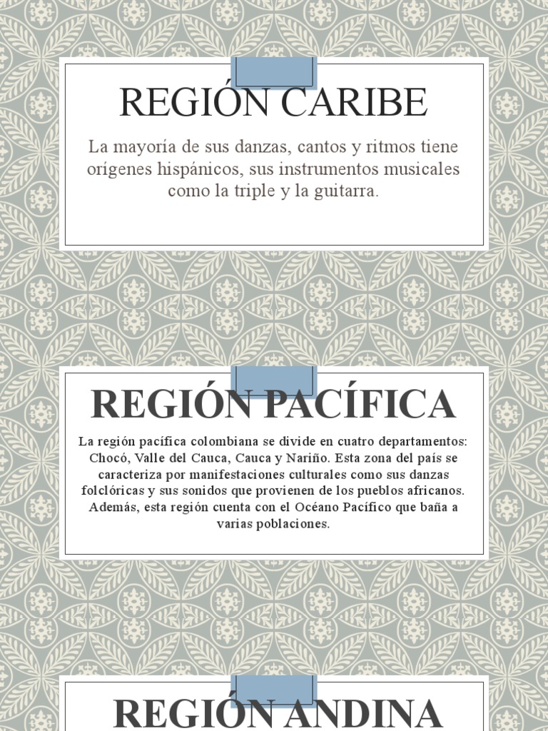 Riquezas Culturales Regiones de Colombia | PDF | Clásicos 