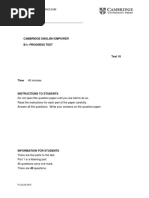 Unit 9 Progress Test Answer Key - Version B | PDF | Teaching Methods ...