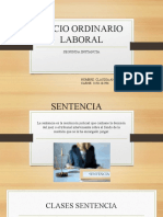 Juicio Ordinario Laboral Segunda Instancia