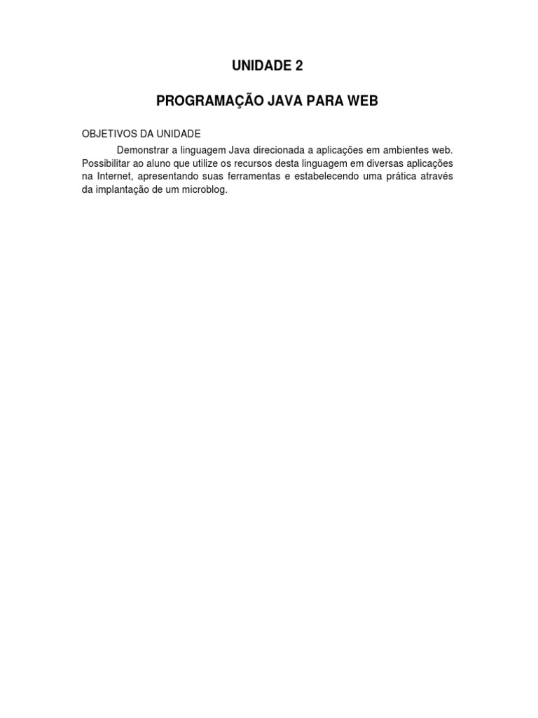 Java para Web | PDF | Computadores