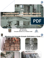 Diseño de Miembros de Concreto Armado Solicitados Por Corte