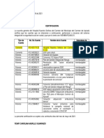 Certificacion Cuentas Inembagables