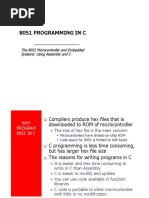 8051 Programming in C: The 8051 Microcontroller and Embedded Systems: Using Assembly and C