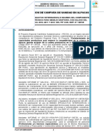 Plan de Ejecucion de Campaña de Sanidad en Alpacas Saldos 2011, 2012 y 2013