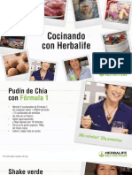 Cocinando recetas saludables con Herbalife