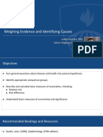 Weighing Evidence and Identifying Causes Lecture Slides