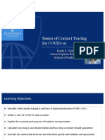 Module 2 - Basics of Contact Tracing