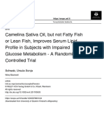 Camelina Sativa Oil, But Not Fatty Fish