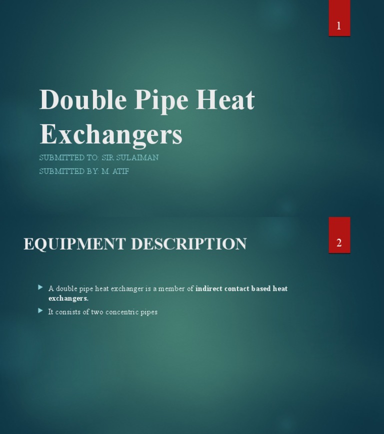 Double Pipe Heat Exchanger Overview | PDF