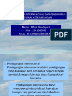 PERDAGANGAN INTERNASIONAL & PENDAPATAN NASIONAL KESEIMBANGAN - Alfina Handayani