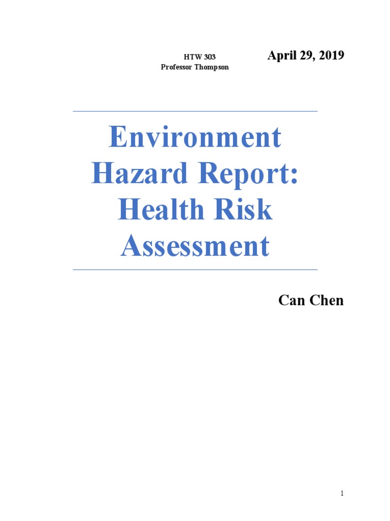 Health Risk Assessment for NYC 10002 | PDF | Asthma | Respiratory Tract