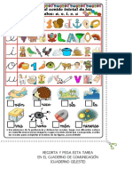 Tarea Repaso Vocales - Descubro Sonido Inicial (Comunicación-Cuaderno Celeste)