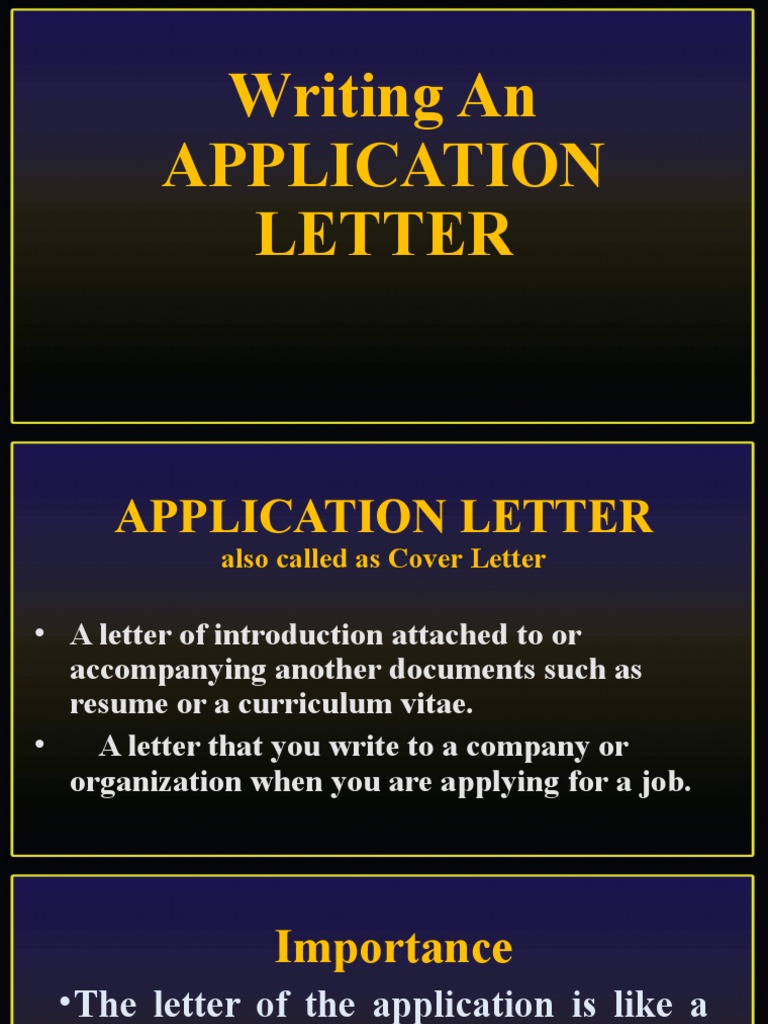 Writing an Effective Application Letter | PDF | Human Nature | Teachers