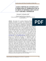 Pengaruh Good Corporate Governance Dan Ukuran Perusahaan Terhadap Nilai Perusahaan