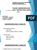 Three Phase Underground Cable Fault Detection Using Iot
