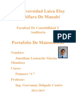 Macias Mendoza Jonathan Leonardo - 1C