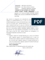 CONSIGNO DEPOSITOS JUDICIALES FLORES 27 de Abril de 2021