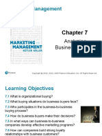 Marketing Management: Analyzing Business Markets