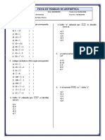 Ficha de Trabajo Aritmetica 465482