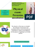 Physical Exam Percussion, Auscultation