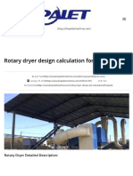 Complete Rotary Dryer Design and Calculation-PALET