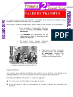 Las Señales de Transito para Segundo de Primaria