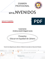 Presentación de La Tesis, Examen Profesional