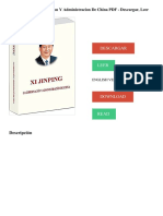 Xi Jingpin - La Gobernacion Y Administracion de China PDF - Descargar, Leer DESCARGAR LEER ENGLISH VERSION DOWNLOAD READ.