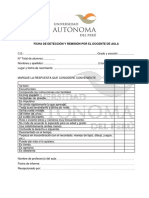 Ficha de Detección y Remisión Por El Docenete de Aula