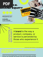 Chapter 6-Brand Equity: Presented by - Sabarni Chatterjee