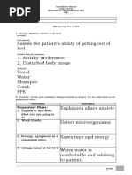 Shampooing Hair in Bed Procedure Checklist