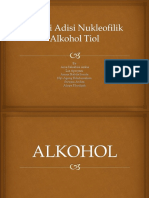 Reaksi Adisi Nukleofilik - Alkohol Tiol