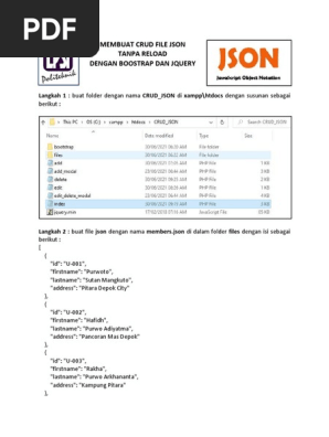 Membuat Crud File Json