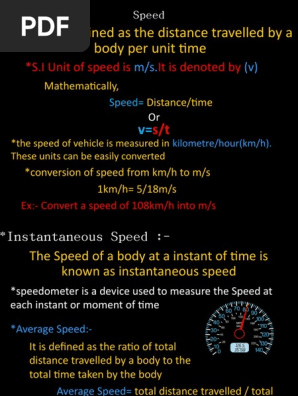 Speed Velocity Wps Office Pdf Speed Velocity